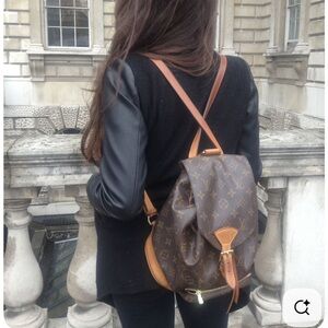 Louis Vuitton vintage PROJECT rehab Brown Monogram Backpack flaw flawed